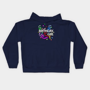 Birthday girl artistic design Kids Hoodie